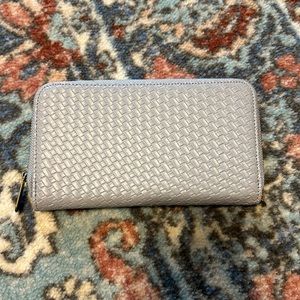 Thirty One Gifts All About The Benjamins Whisper Grey Basketweave NEW